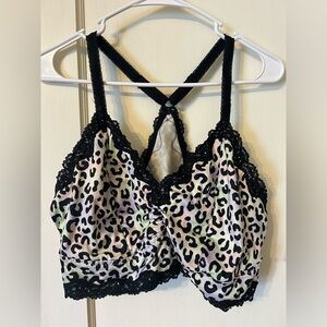 Torrid pastel cheetah print bralette in size 2